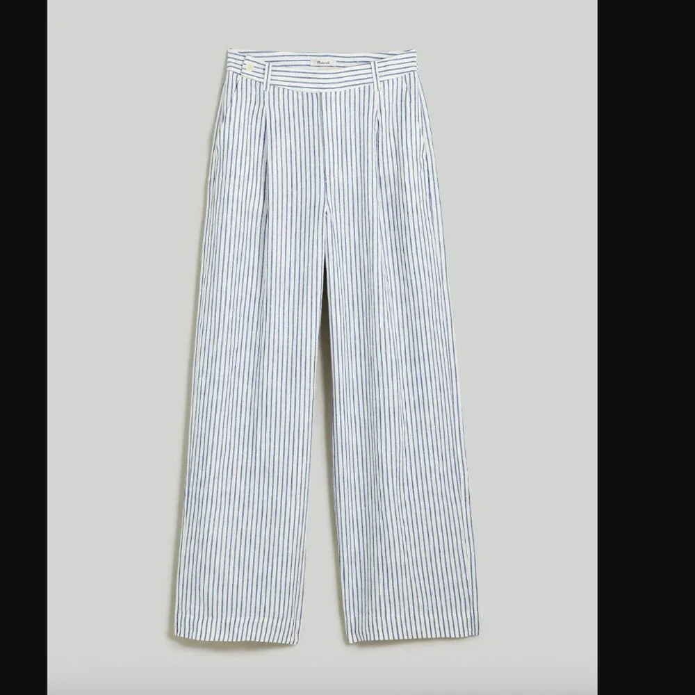Madewell Linen Harlow Wide Leg Pant size 2 - Picture 4 of 5